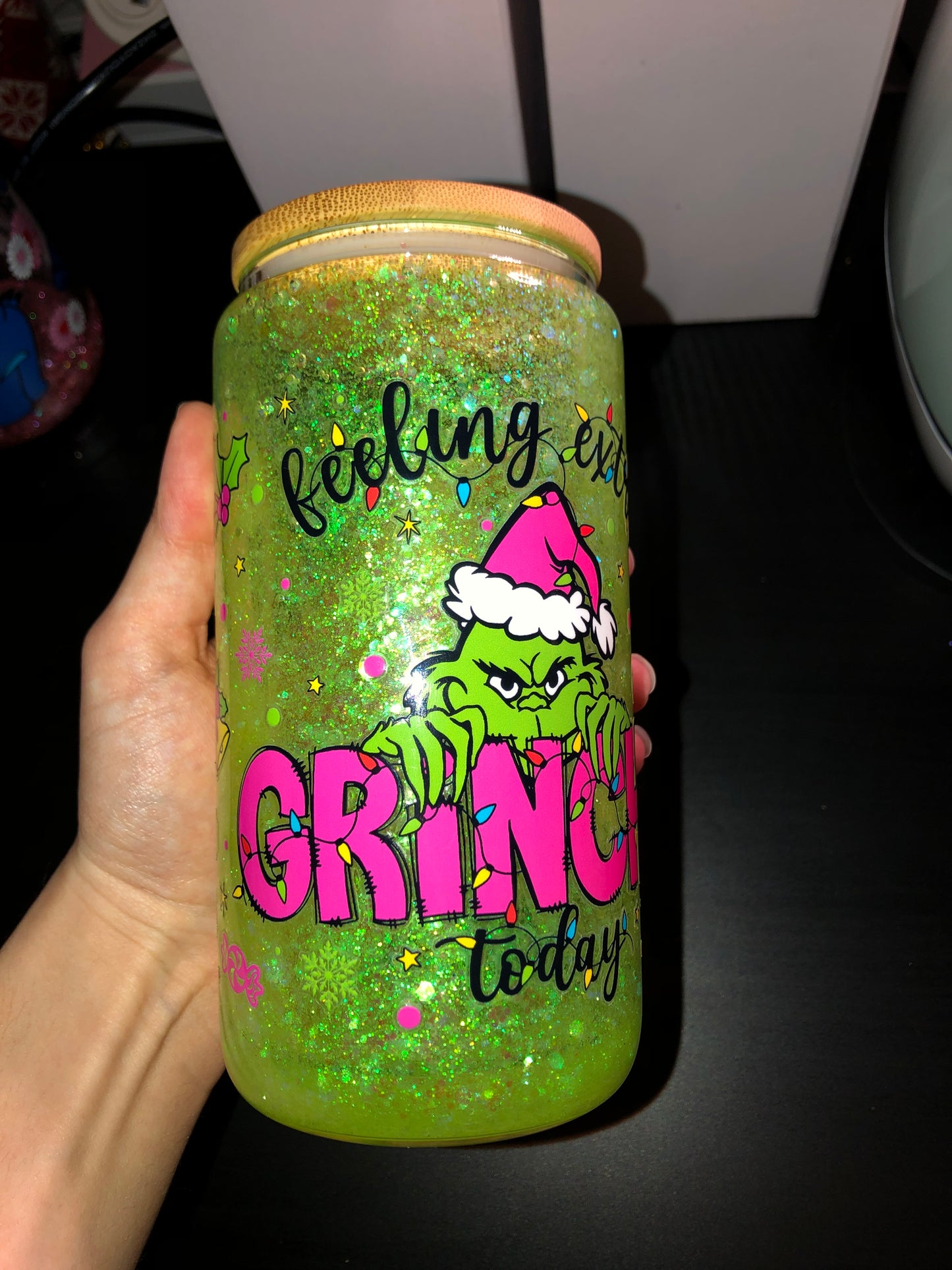 Feeling Grinchy Snowglobe