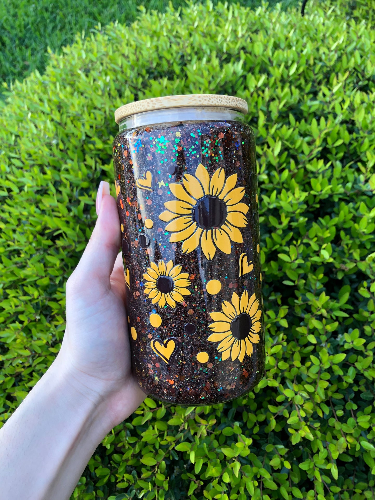 Sunflower Snowglobe Cup