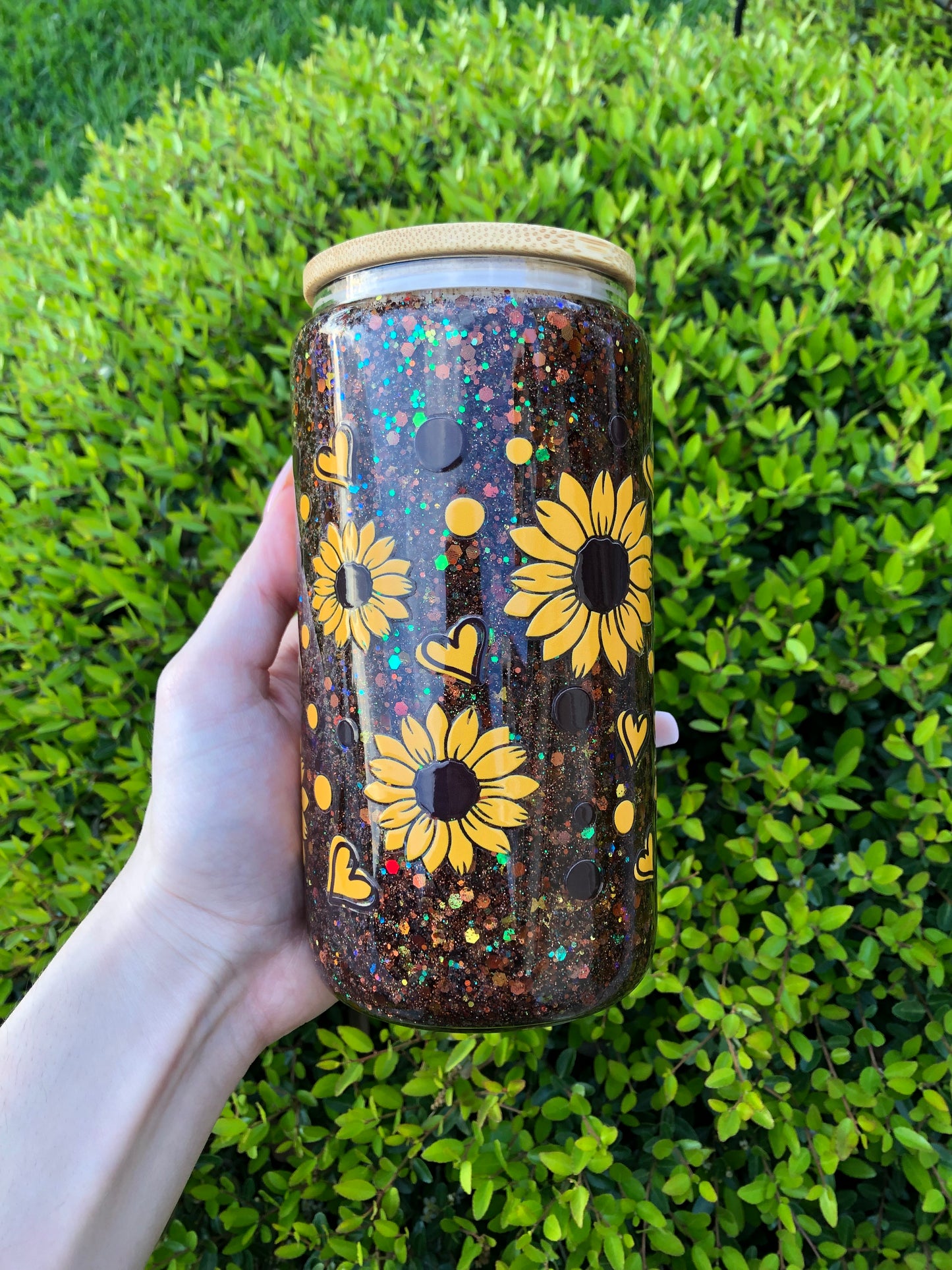 Sunflower Snowglobe Cup