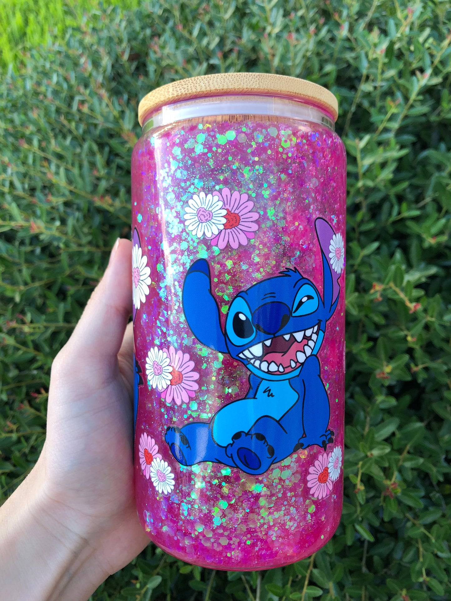 Blue Alien Cup (Dark Pink)